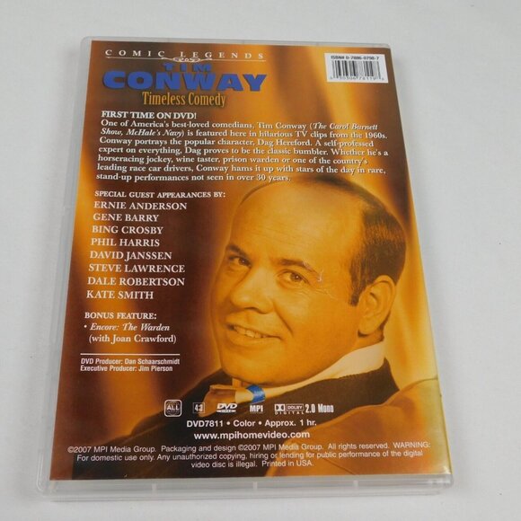 Comic Legends Tim Conway DVD 2007 Timeless Comedy Bing Crosby Phil Harris VG+ - Picture 2 of 4